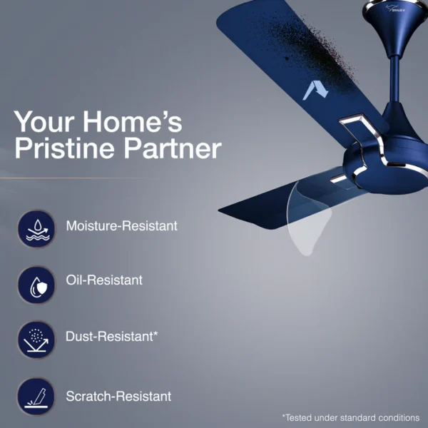 1200MM CEILING FAN GLADO PRIME VX TITANIUM ROSE V-GUARD - Image 5