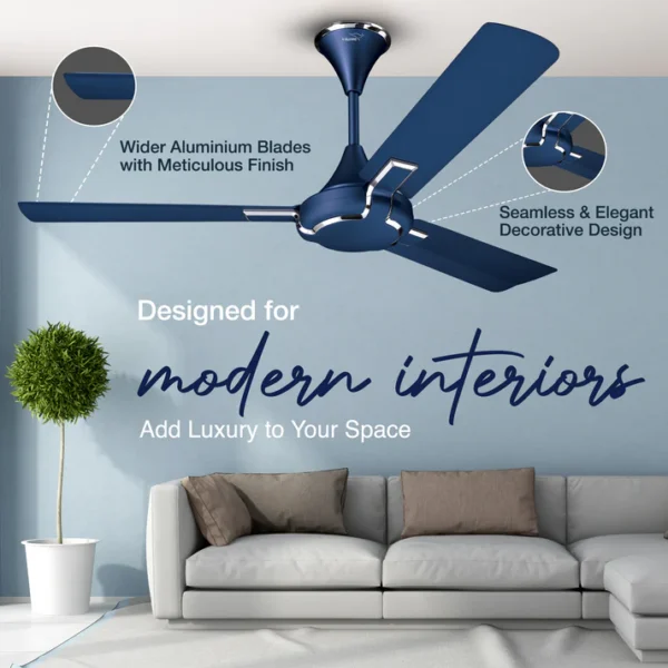 1200MM CEILING FAN GLADO PRIME VX TITANIUM ROSE V-GUARD - Image 6
