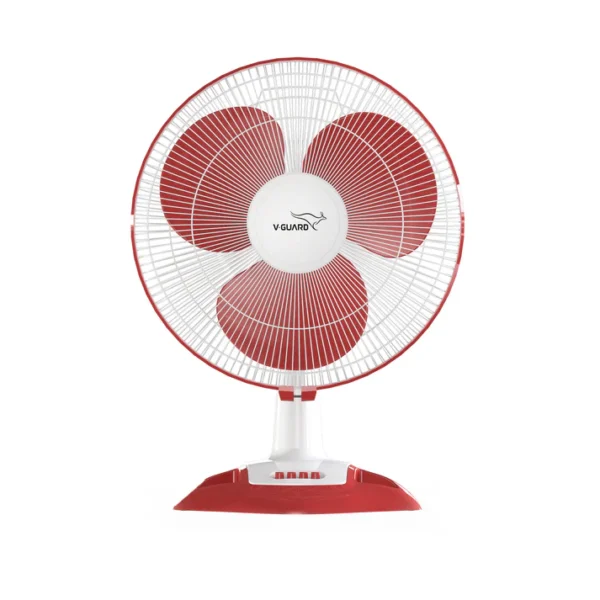400MM TABLE FAN WILO RED-WHITE V-GUARD