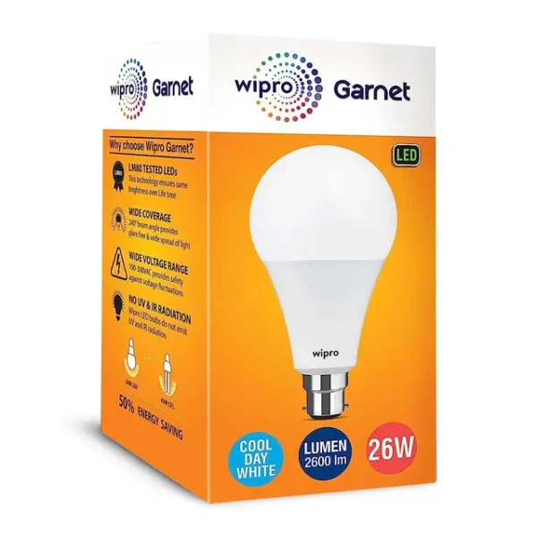 26W LED BULB 6500K WIPRO