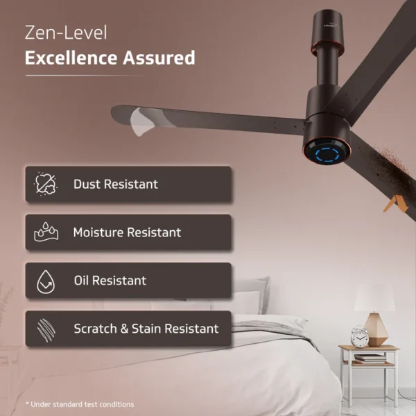 1200MM CEILING FAN INSIGHT-G ELEGANCE BROWN MATTE V-GUARD - Image 7