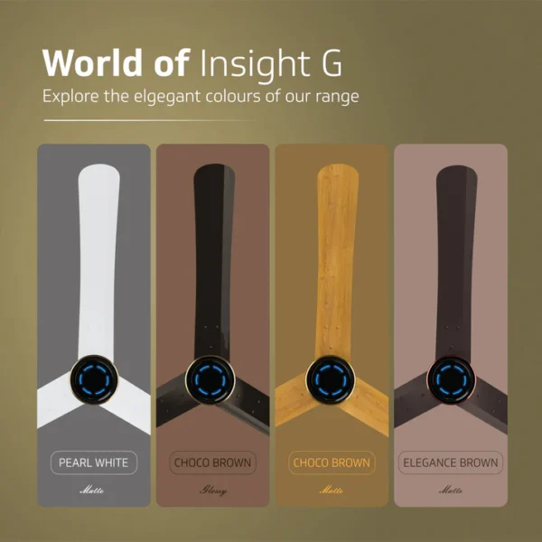 1200MM CEILING FAN INSIGHT-G CHOCO GOLD WOOD V-GUARD - Image 2