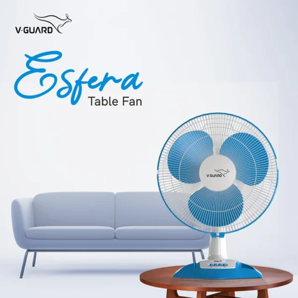 400MM TABLE FAN WILO BLUE-WHITE V-GUARD - Image 8