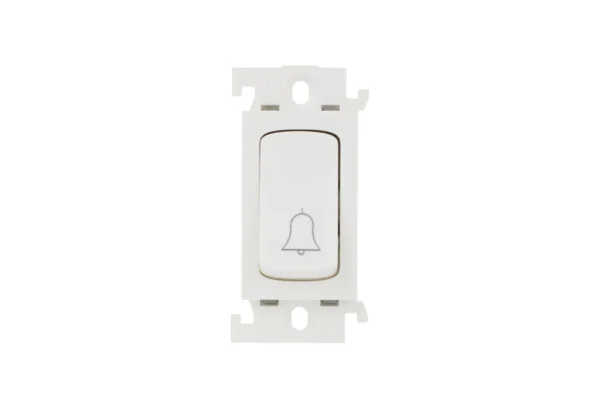 MYLINC 6A 1 WAY BELLPUSH SWITCH 1 MODULE WHITE 675504 - Image 2
