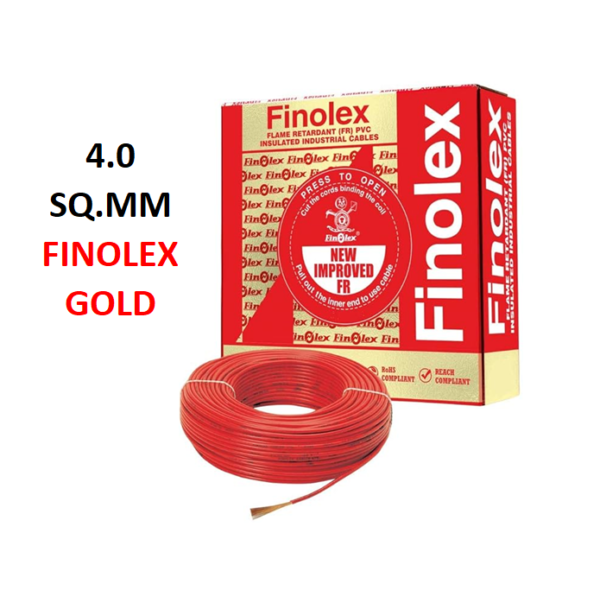 4.0 SQMM 90 MTR HOUSE WIRE FINOLEX GOLD