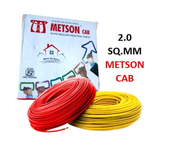 2.0 SQMM CAB 90 MTR HOUSE WIRE METSON