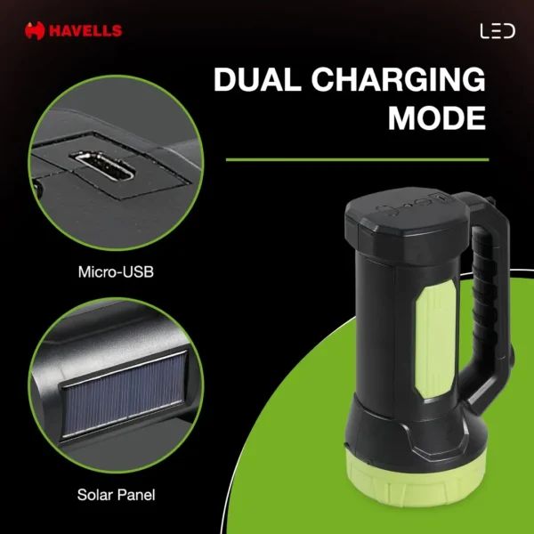 3W BEEMER PLUS SOLAR LED TOURCH HAVELLS - Image 6